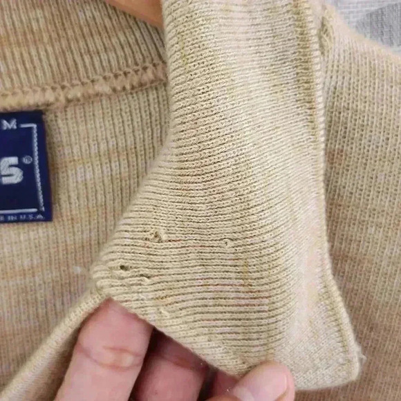 Vintage Campus Virging Acrylic Made In USA Collar Neck Men's Sweater M - Picture 6 of 9